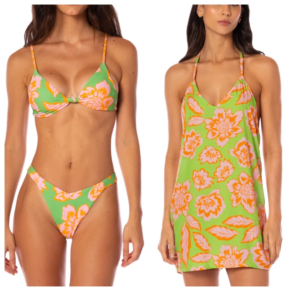 Maaji Sunset Petals 3 Piece Set Size Medium NWT